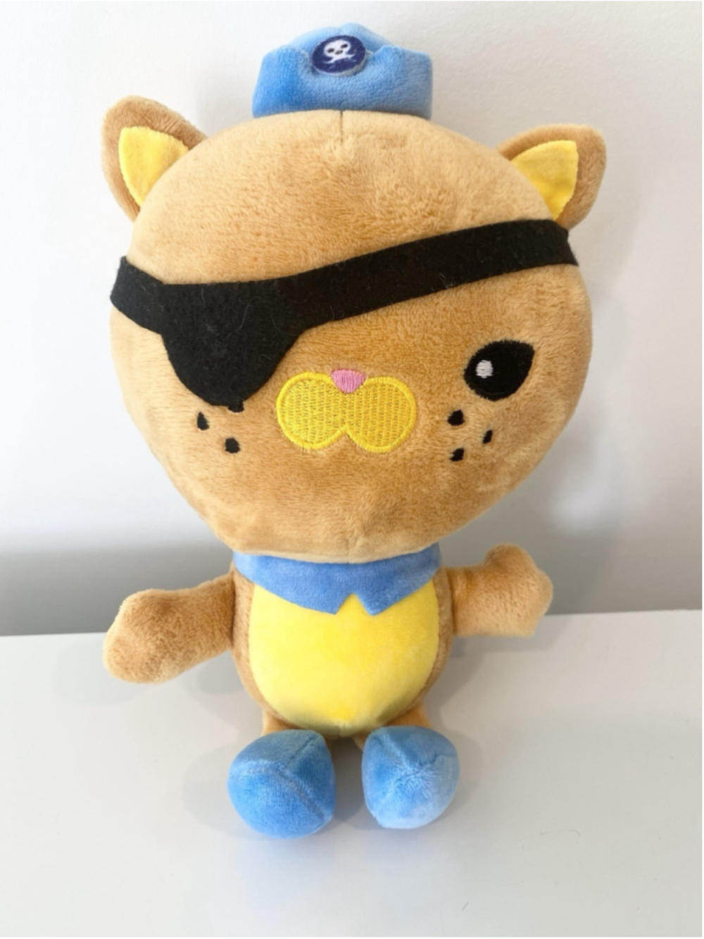 Octonauts Kwazii Pirate Cat Plush Suction Cup Stuffed Animal 12” No Tags